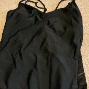 NWT SO black one piece bathing suit size XS